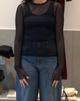 MELANIA /TULLE Mesh Top