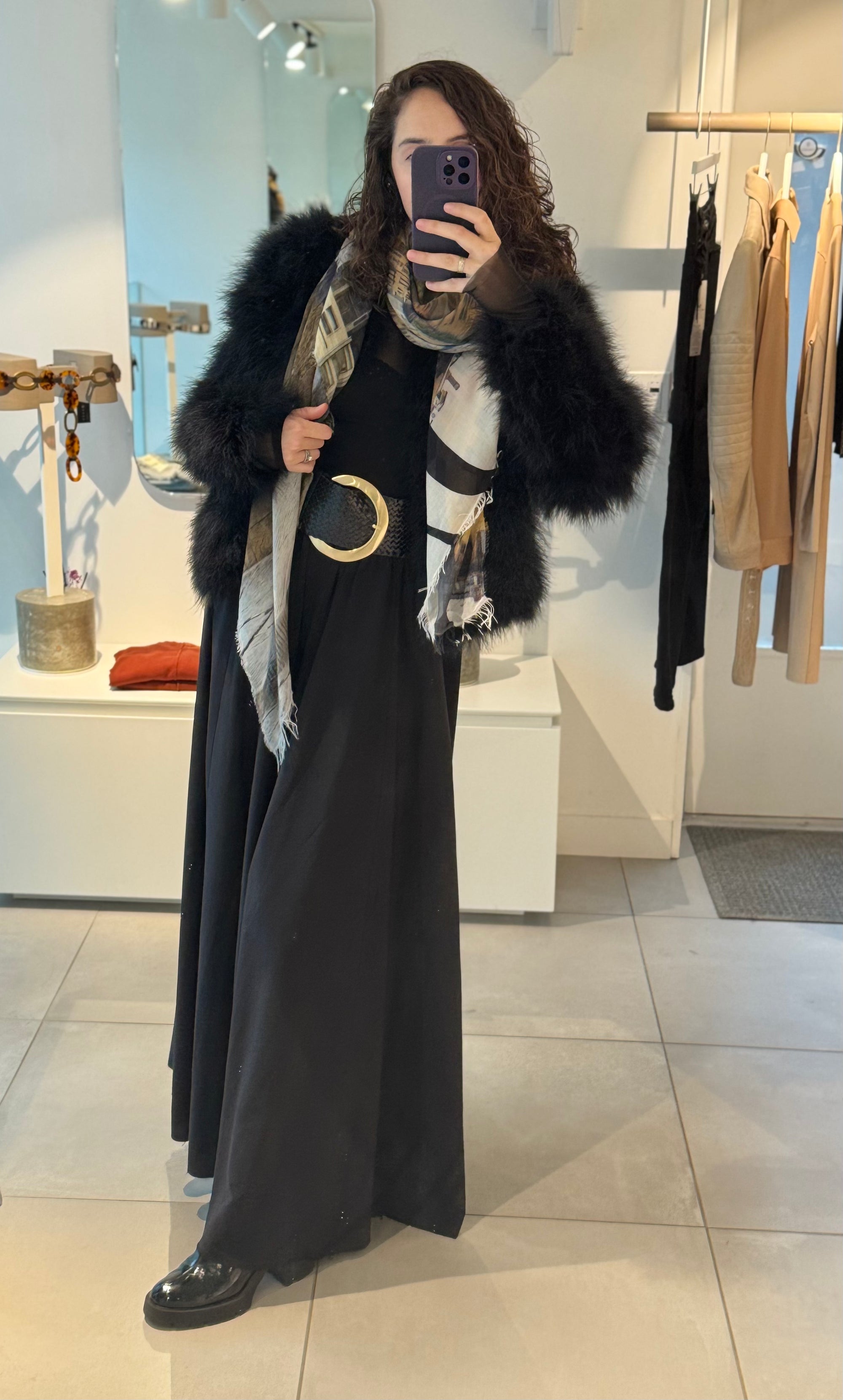 Long Maxi Silk Skirt