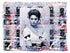 Kim - The Notorious Landlady" by SUZI ROHER features a vintage-style portrait of a glamorous Italian actress in a low-cut dress, layered with handwritten script and textures over blurred building windows.